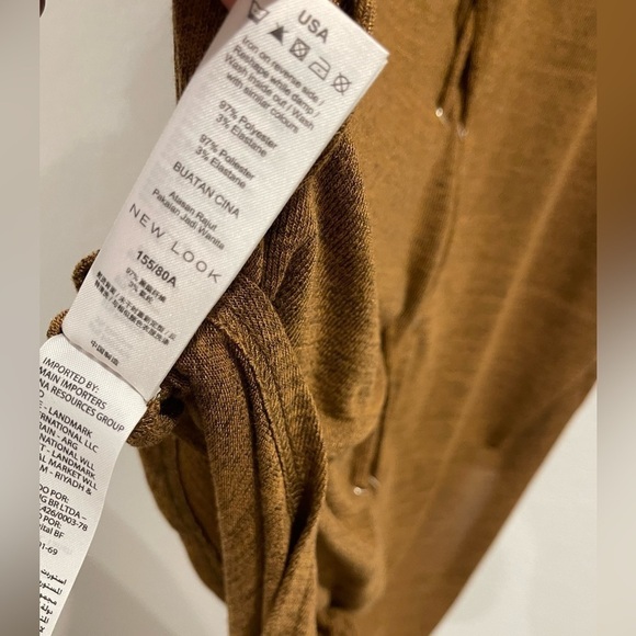 New Look Cold Shoulder Lace Up Back Blouse Size Small - Picture 8 of 10